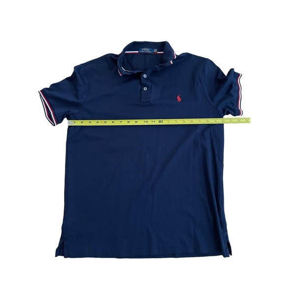 Polo Ralph Lauren Men’s Large Tri Color Polo Short Sleeve Shirt - Picture 5 of 6